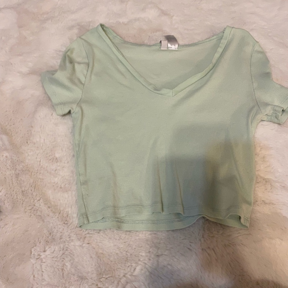 Mint Green cropped tshirt